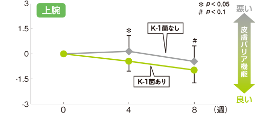 肌理(キメ)グラフ